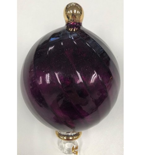 PURPLE TWIRL GLASS SMALL 
